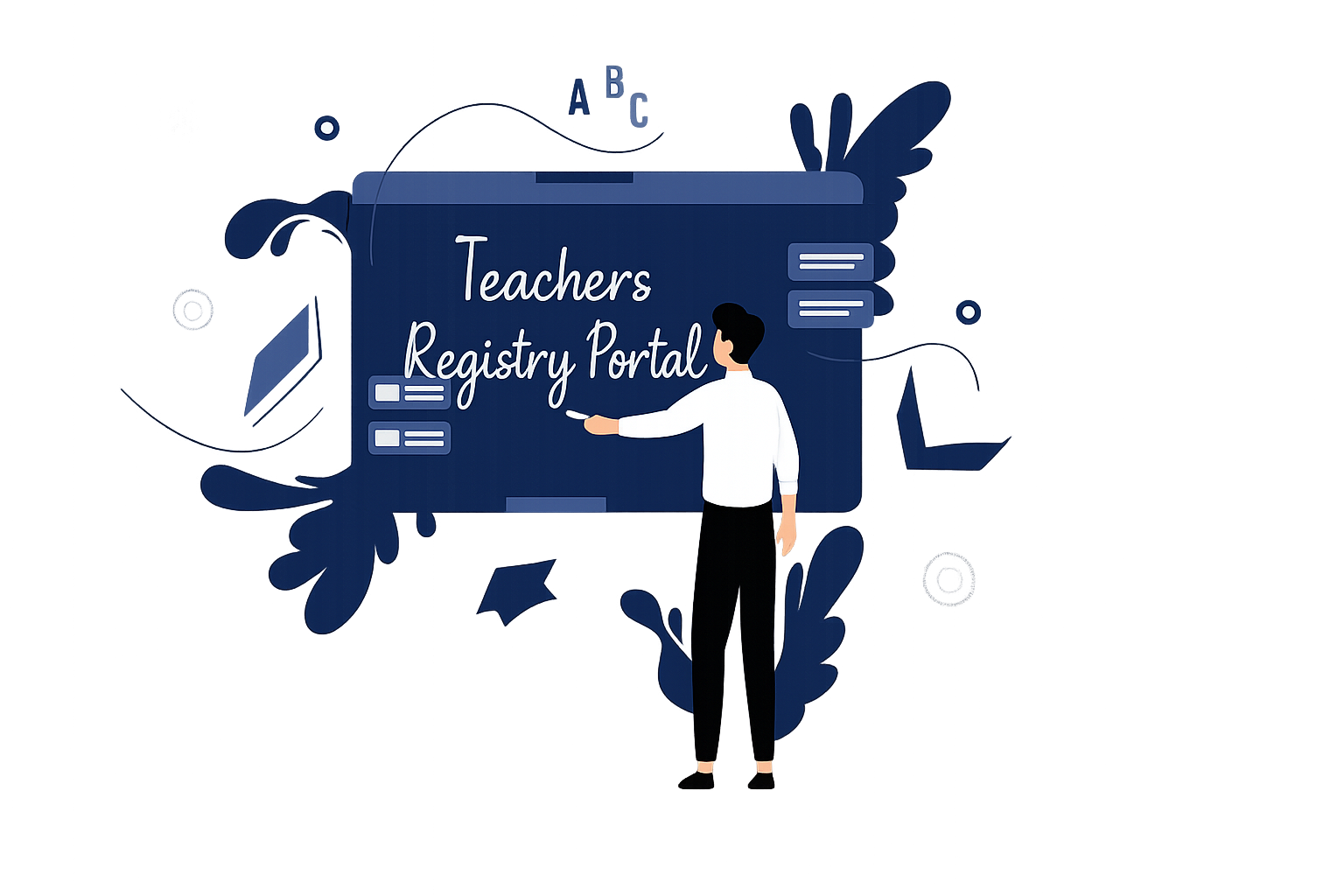 Teachers Registry Portal Illustration